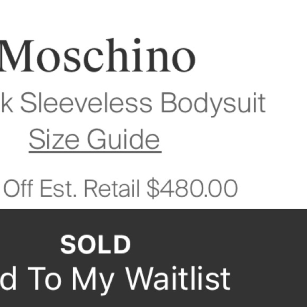 White Net Bodysuit Moschino - Picture 6 of 6